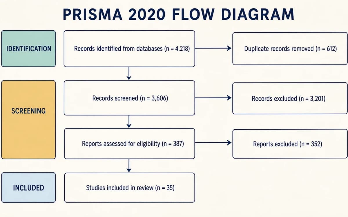 PRISMA flow diagram for systematic review selection