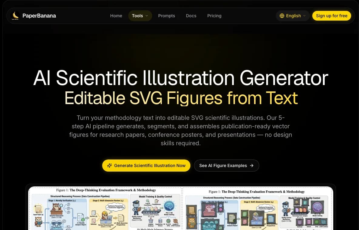 AI Scientific Illustration tool screenshot