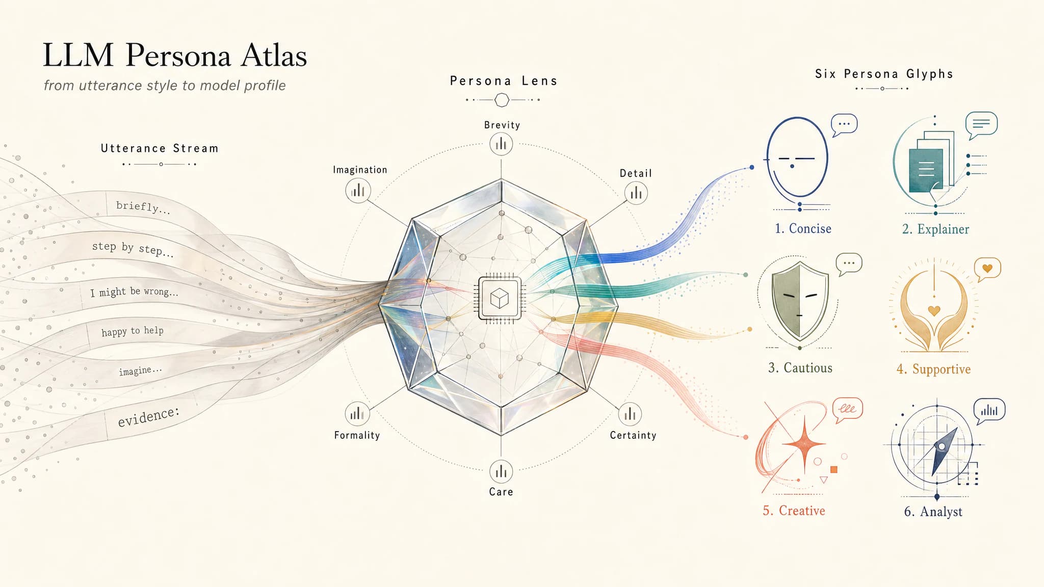 Atlas von LLM-Verhaltensprofilen — Agentensysteme
